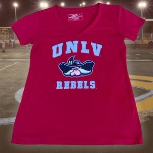 UNLV Rebels Tee – Women’s L, V-Neck, School Spirit, Very Good, #CollegiateStyle